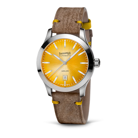 Reloj Eberhard Hombre Aiglon in Acero 41030.SE CP GIALLO - 41030.SE CP GIALLO